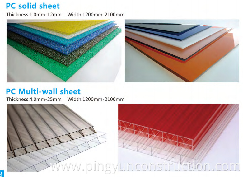 polycarbonate roofing sheets